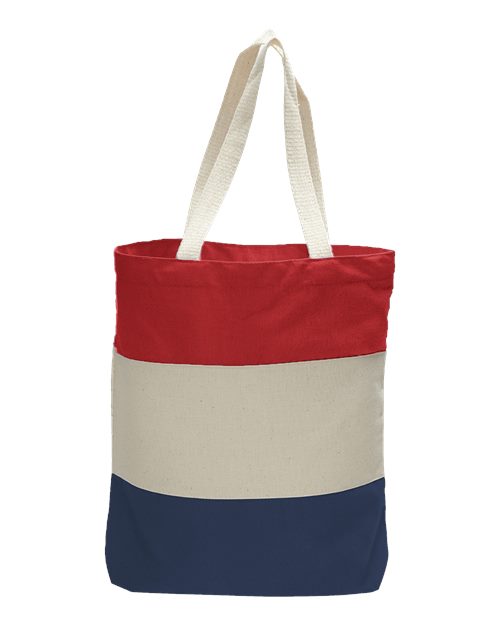Tri-Color Tote Bag