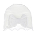 Ruffle Bow Cotton Beanie Hat