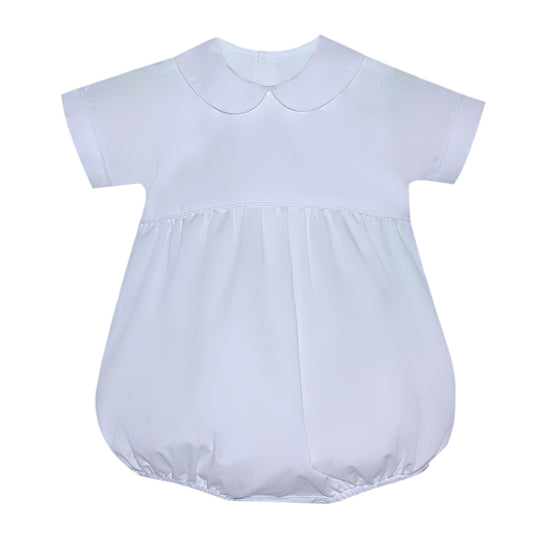 Baby Sen Short Sleeve Piped Collar Bubble