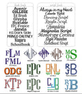 Basic Monograms