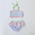 Seersucker Two Piece Swimsuit