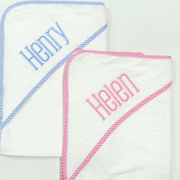 Gingham Hooded Towel