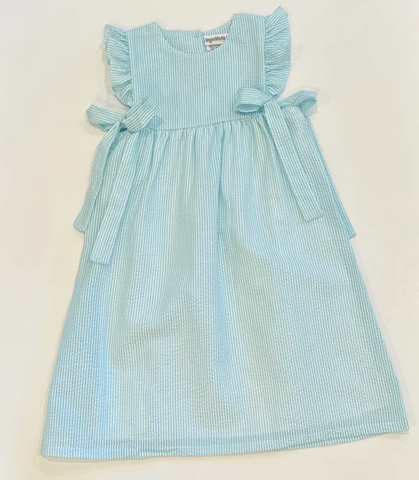 Seersucker Side Tie Dress