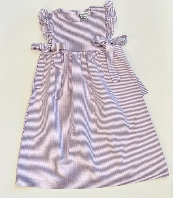 Seersucker Side Tie Dress