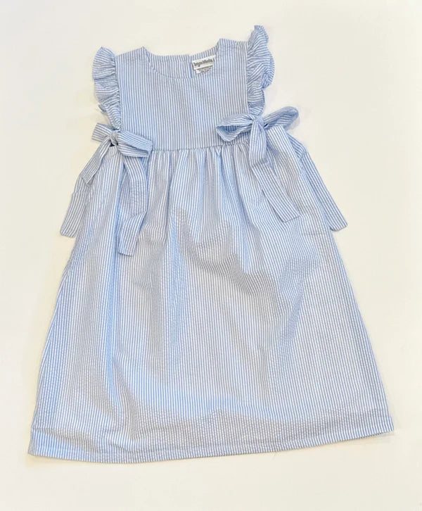 Seersucker Side Tie Dress